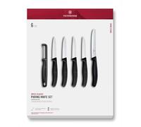 Victorinox Swiss Classic Set de Cuchillos de Cocina y Pelador, 6 Piezas