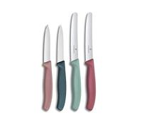Victorinox Swiss Classic Set de Cuchillos Mondadores de 4 Piezas, Colorido