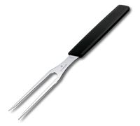Victorinox Swiss Classic, Tenedor profesional para trinchar, Hoja extra afilada, 15 cm, Mango robusto de plástico, Acero inoxidable, negro
