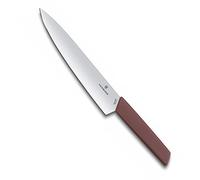 Victorinox Swiss Modern Cuchillo de trinchar ce acero con filo recto, apto para lavavajillas, color rojo
