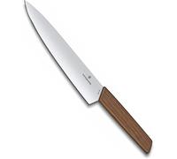 Victorinox Cuchillo para trinchar Swiss Modern, hoja afilada 20 cm, acero inoxidable, mango madera
