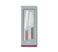 Victorinox Swiss Modern, juego de navajas profesionales, 2 piezas, extra afiladas, mango de plástico robusto, multicolor
