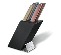 Victorinox Bloque de cuchillos Swiss Modern – 6 piezas (5 cuchillos + 1 tenedor), madera multicolor