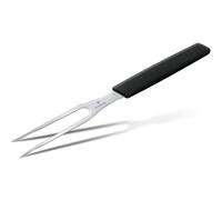 Victorinox Swiss Modern, Tenedor profesional para trinchar, Hoja extra afilada, 15 cm, Mango robusto de plástico, Acero inoxidable, negro