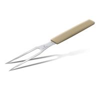 Victorinox Swiss Modern, Tenedor profesional para trinchar, Hoja extra afilada, 15 cm, Mango robusto de plástico, Acero inoxidable, Beige almendra
