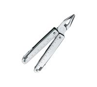 Victorinox SwissTool X Plus 39 funciones con funda de cuero, Plata
