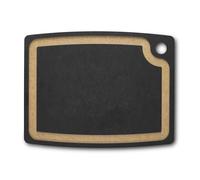 Victorinox Tabla de Cortar Cocina, Gourmet Serie, Cutting Board M 36.8 x, 28.6 x, 0.9, con Surco para Líquidos, Resistente, Apto para Lavavajillas, Negro