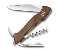 Victorinox Wine Master Wood, Navaja Multiuso Suiza, Cuchillo bolsillo, Regalo, 6 Funciones, Hoja grande, Two step lever, Bloqueable