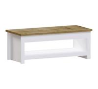 Vida Designs Arlington - Mesa de café con 1 Estante de Almacenamiento MDF para Sala de Estar, Muebles Modernos (Blanco)