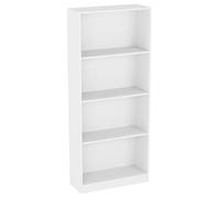 Vida Designs Cambridge - Estantería Grande de 4 Niveles, de Madera, Color Blanco, para Oficina, Sala de Estar