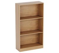 Vida Designs Cambridge-Estantería Mediana de 3 Niveles, de Madera de Roble, Unidad de Almacenamiento para Oficina, Sala, 108 x 60 x 24 cm
