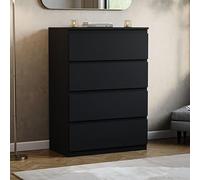 Vida Designs Denver - Cajonera (4 cajones), Color Negro