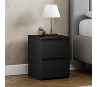 Vida Designs Denver - Mesita de Noche con 2 cajones, Color Negro