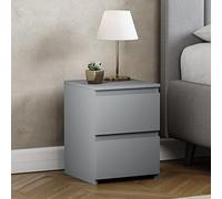 Vida Designs Denver - Mesita de Noche con 2 cajones (Gris)