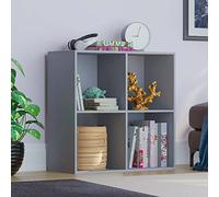 Vida Designs Durham Cube - Estantería organizadora de Almacenamiento para Sala de Estar, estantería de Oficina en casa (4 Cubos, Gris)