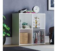 Vida Designs Durham Cube - Estantería organizadora de Almacenamiento para Sala de Estar, estantería de Oficina en casa (4 Cubos, Blanco)