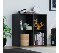 Vida Designs Durham Cube - Estantería organizadora de Almacenamiento para Sala de Estar, estantería de Oficina en casa (4 Cubos, Negro)