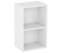 Vida Designs Estantería Oxford de 2 Niveles, estantería de Madera Blanca, Mueble de Oficina, Sala de Estar