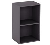 Vida Designs Estantería Oxford de 2 Niveles, estantería de Madera Gris, Mueble de Oficina, Sala de Estar