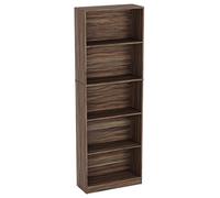 Vida Designs Home Discount Cambridge - Estantería de Madera de Nogal, 5 estantes, Extragrande, para Oficina o Sala de Estar