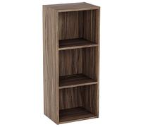 Vida Designs Home Discount Oxford - Estantería de 3 estantes, Hecha de Madera de Roble, para Oficina, Sala de Estar Moderno Nogal