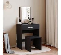 Vida Designs Isla Tocador, Negro, 130 x 63.5 x 39 Cm