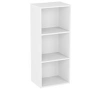 Vida Designs Oxford - Estantería de 3 estantes, Hecha de Madera de Roble, para Oficina, Sala de Estar Moderno 80 x 32 x 24 cm Blanco