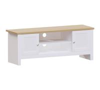 Vida Designs Unidad de TV Arlington, Madera de ingeniería, White, 2 Door, 49 x 128 x 39 cm