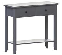 Vida Designs Windsor Mesa Consola con 2 Cajones | Gris | Muebles de Salón | 74 H x 80 W x 30D cm | Con Estante Base | Almacenamiento de Gran Capacidad