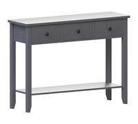 Vida Designs Windsor - Mesa Consola con Estante Inferior, Sala de Estar, Mueble de Pasillo (3 cajones, Gris)