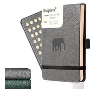 Vida Silvestre Reporter Cuaderno A6 Blanco - Libreta Bolsillo Tapa Dura Cuero PU - Cierre Elástico, Soporte Bolígrafos, Marcador