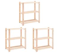 vidaXL 1/2/3/5/10x Madera Pino Maciza Estanter