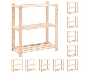 vidaXL 1/2/3/5/10x Madera Pino Maciza Estanter