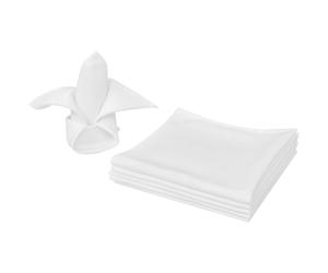 vidaXL 100x Servilletas de Tela Cuadradass 50x50 cm Lavables Lavadora Color Blanco, Crema, y mas