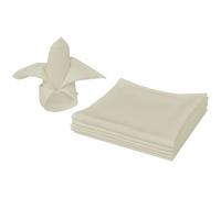 vidaXL 10x Servilletas de Tela Resistentes y Lavables Poliéster 50x50cm Color Blanco, Crema, y mas