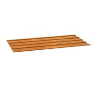 vidaXL, 12 placas para techo, color óxido, 80x44 cm, acero corten