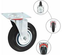 vidaXL, 12 unidades de ruedas giratorias, 125 mm