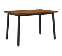 vidaXL 120 x 80 x 75 cm Madera de Acacia Sólida Natural y Negro