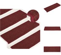 vidaXL: 15 alfombrillas para escaleras, 65x21x4 cm, color gris - Alfombras para escaleras