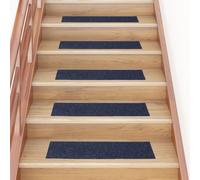 vidaXL 15x Alfombrilla Autoadhesiva Escalera 76x20 cm Protector Color Antracita, Azul, Crema y mas