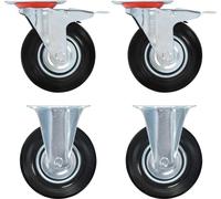 vidaXL, 16 unidades, rodillos de 125 mm