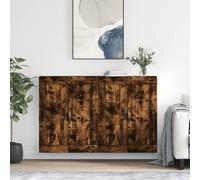 vidaXL Armarios de pared 2 uds madera de ingeniería en color Gris hormigón/Blanco/Gris sonoma y más | almacenamiento funcional diseño moderno para baño dormitorio sala