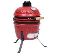 vidaXL Barbacoa 2 en 1 Ahumadora Kamado de Cerámica 56 cm BBQ Parrilla Color Negro, Rojo, Verde y mas