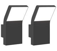 vidaXL: 2 faroles LED para exterior, color , fabricados en aluminio fundido