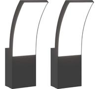 vidaXL: 2 faroles LED para exterior, color , fabricados en aluminio fundido