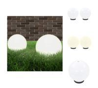 vidaXL: 2 faroles LED para jardín, forma esférica, 20 cm, PMMA - Iluminación exterior