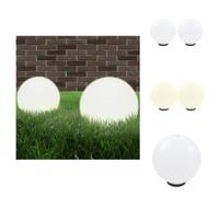 vidaXL: 2 faroles LED para jardín, forma esférica, 30 cm, PMMA - Iluminación exterior