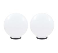 vidaXL: 2 faroles LED para jardín, forma esférica, 40 cm, material PMMA