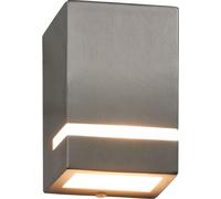 vidaXL: 2 faroles para pared exterior, 35W, color plateado, rectangulares