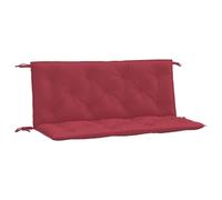 vidaXL: 2 fundas para banco de jardín, color burdeos, 120x50x7 cm, tejido Oxford